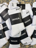 White Ribbed Socks