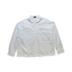 Blue and White Striped Oxford Shirt