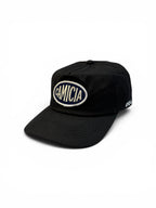 Navy Badge Black Cap 004
