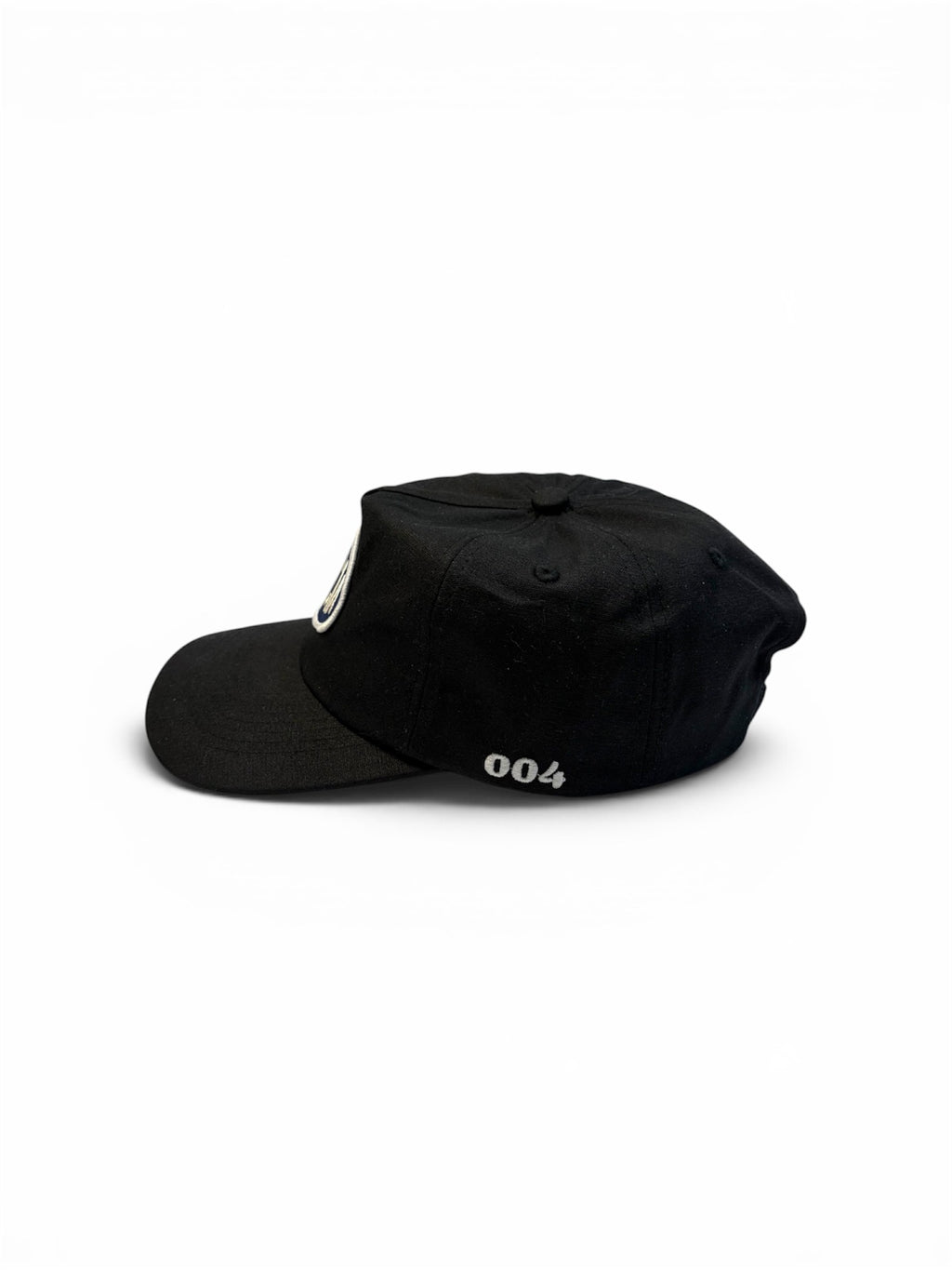 Navy Badge Black Cap 004