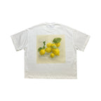 Cropped White Lemons T shirt