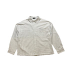 Grey and White Striped Oxford Shirt