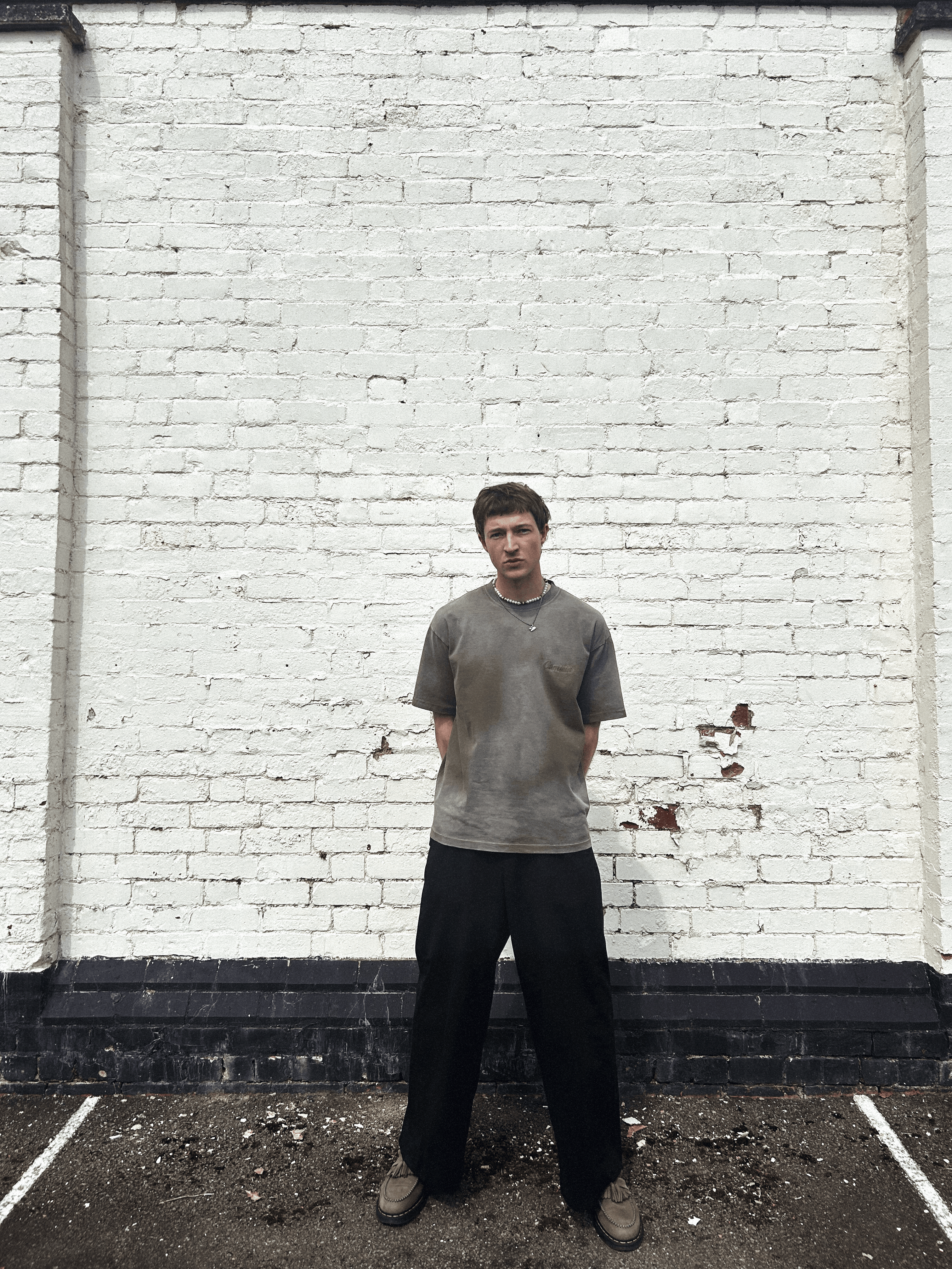 Vintage Khaki Washed T shirt