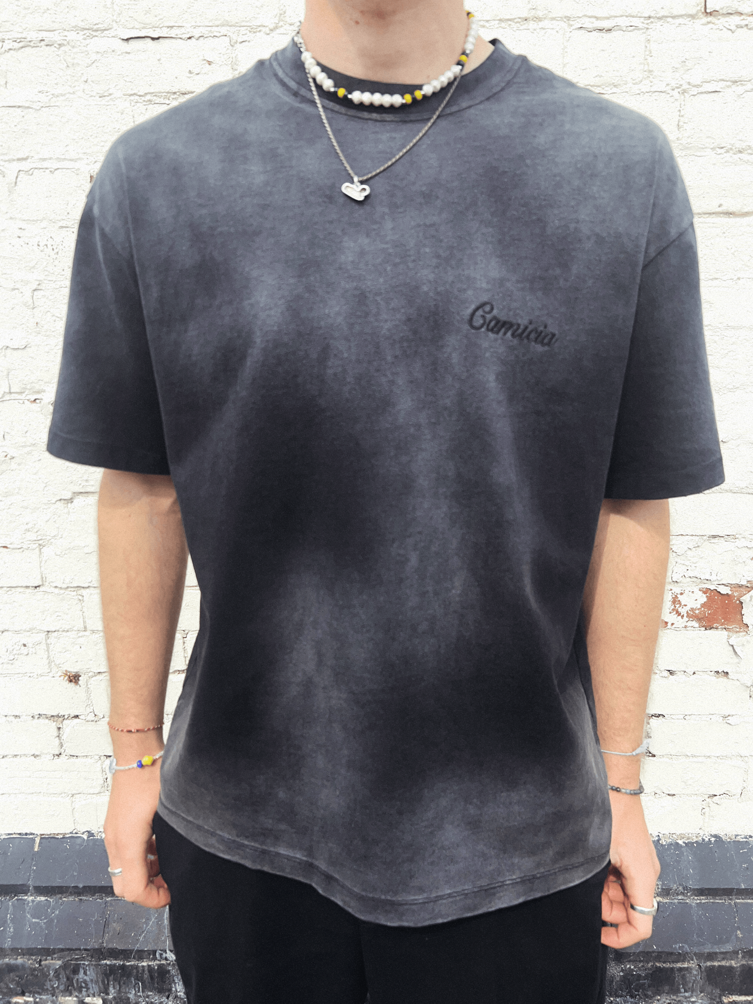 Vintage Black Washed T shirt
