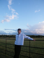 Blue and White Striped Oxford Shirt