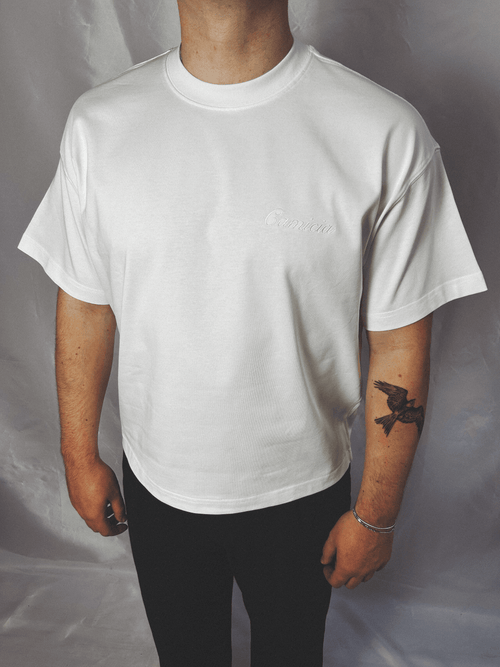 Cropped White Lemons T shirt