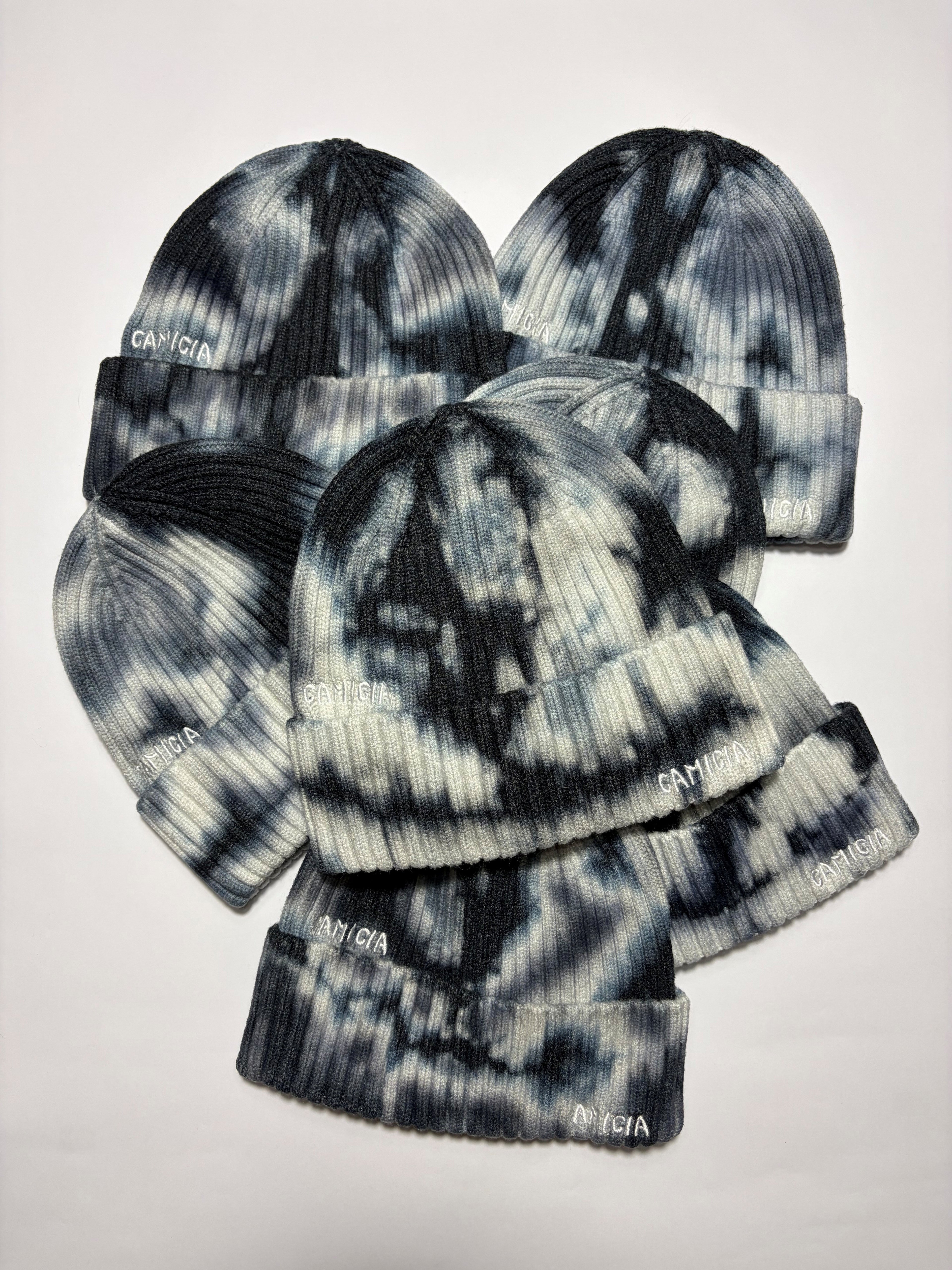 Tie Dye Beanie Blue/Grey
