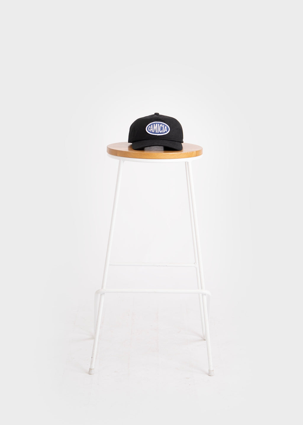 Navy Badge Black Cap 004