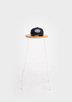 Navy Badge Black Cap 004