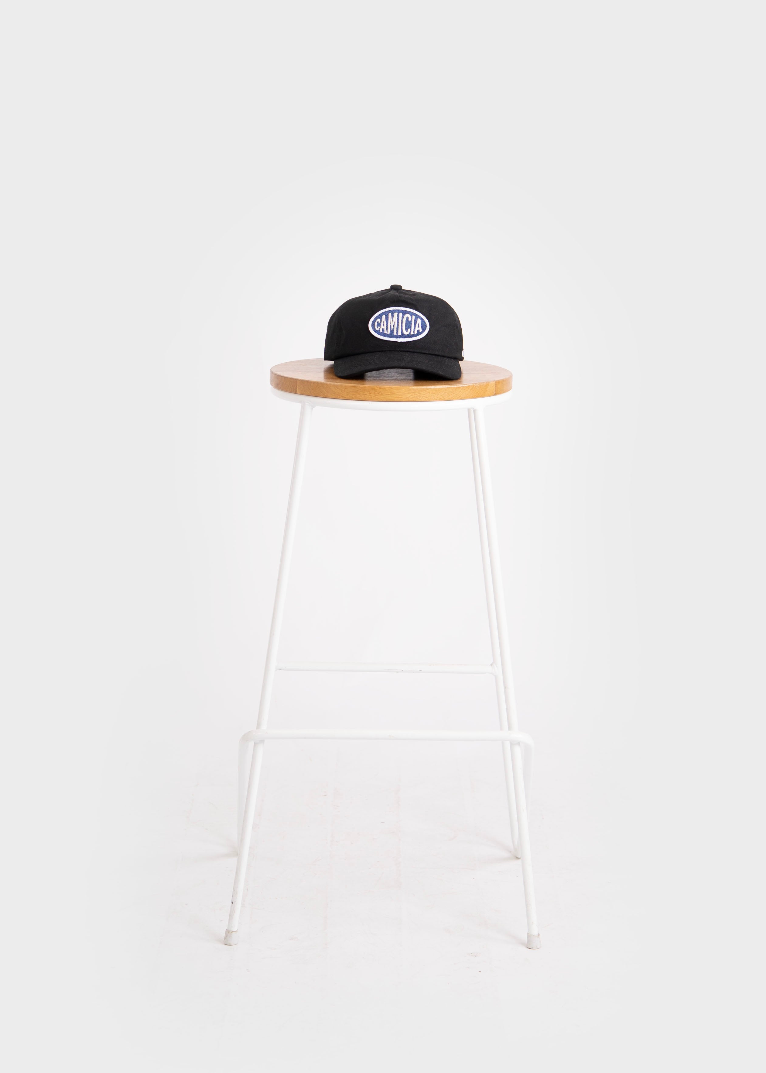 Navy Badge Black Cap 004