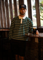 Navy Badge Black Cap 004