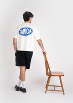 Boxy Blue Branded T shirt