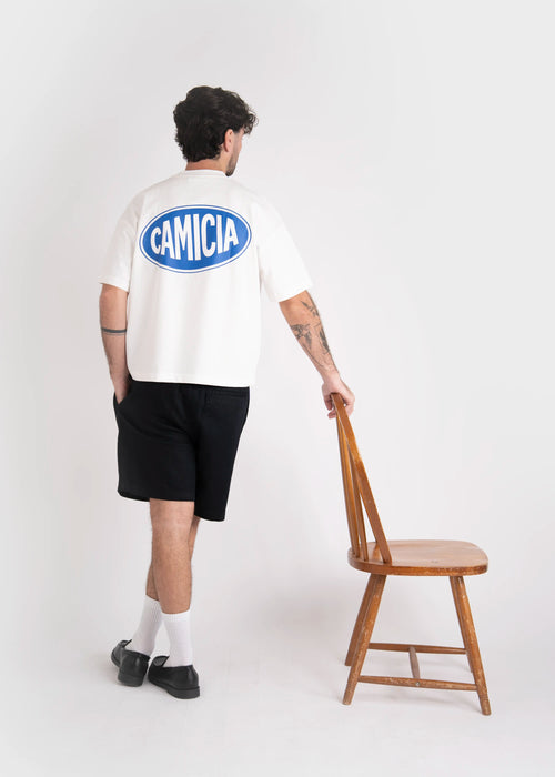 Boxy Blue Branded T shirt